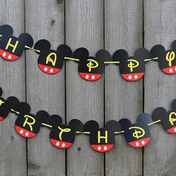 toyxe Mickey Mouse Happy Birthday Banner-picture-23