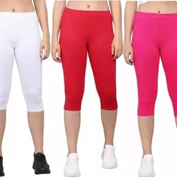 gravin greek Women White, Red, Pink Capri-picture-12