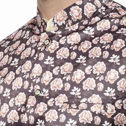 ts lifestyle Men Dupion Silk Kurta Pyjama Ethnic Jacket Set image 4