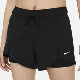 nike Solid Women Black Regular Shorts-picture-18