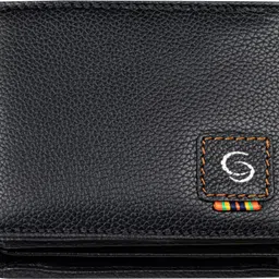 getoree Men Casual Black Genuine Leather RFID Wallet - Regular Size image 2