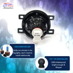 auto pearl High Power Fog light 3 inch Quartz H11 Halogen Bulb Projector DRL Fog light A46 Fog Lamp Car Halogen for Tata (12 V, 55 W) image 4