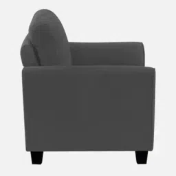 febonic Daroo Velvet 3 Seater Sofa in Davy Grey Colour image 5