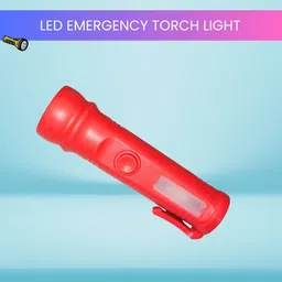 guggu Emergency Rechargeable Pocket LED Torch Light with Side COBB Light for NightP57 Torch image 1