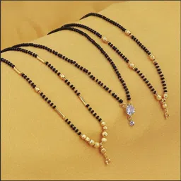 yembon combo of 3 fancy brass mangalsutra Brass Mangalsutra-picture-24