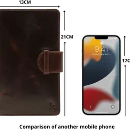 louis stitch Men Travel, Casual, Trendy Brown Genuine Leather RFIDCard Holder image 3