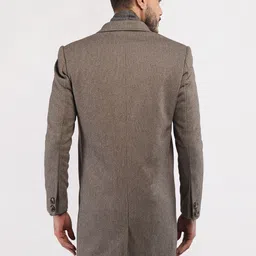 roadster Polyester Solid Coat For Men image 2