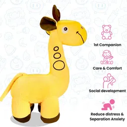 baby story Plush Soft/Stuffed Animal Toy for 6+ Month Kids| Cuddly Soft Toy (Henry Giraffe) - 35 cm image 2