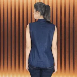 houseofcommon Women Regular Fit Solid Button Down Collar Casual Shirt image 2