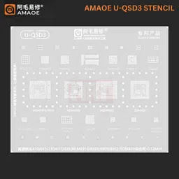 akt AMAOE U-QSD3 STENCIL tin multipurpose RF521A, PM8952,MSM8952,210,617,012mm Quilting Stencil image 1