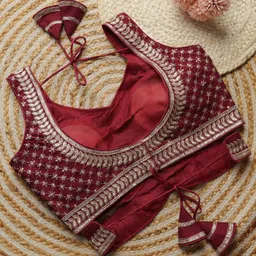 modern mughals Sweetheart Neck Women Blouse image 2