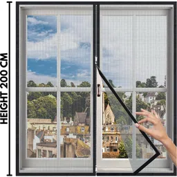 woodluck Pre-Stitched | Zipper Mosquito Net for Window Fibre Washable Adults Mosquito Net Fibre Washable Adults Mosquito Net image 1