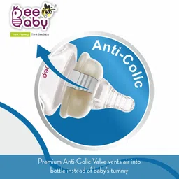 beebaby Peristaltic Soft Silicone Standard Neck Nipple with carry case Pack of 2 (Medium Flow) Medium Flow Nipple image 4