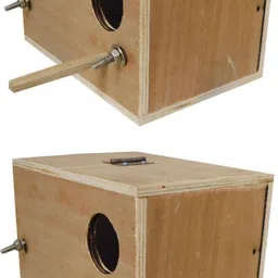 shree ganga enterprise Breeding box for budgies, zava zibra finches lovebirds size 9*6*6 pack of 2 box Bird House-picture-22