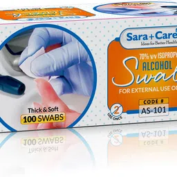 sara+care Antiseptic Cleaning Alcohol Swab Interactive dressings Medical Dressing image 3