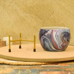 sone key chidiya Hailee Iron Multicolour Desk Pot image 3