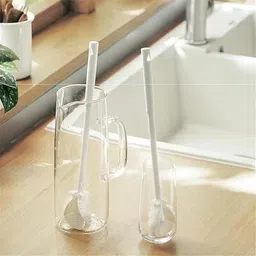shy eworld Silicone Bottle Cleaning Brush – Long Handle, Soft Bristles for Kitchenware 1pc image 2