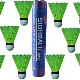 ctc creation Advance Plastic Badminton Shuttlecock Plastic Shuttle Pack of 10 Nylon Shuttle - Multicolor image 1