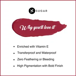 sugar cosmetics Smudge Me Not Liquid Matte Lipstick,Transferproof & Enriched with Vitamin E image 4