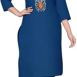 kavya collection Women Cotton Blend Kurti Pant Set image 2