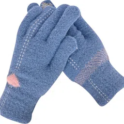 desoria Solid, Self Design, Printed Winter Women Gloves-picture-19