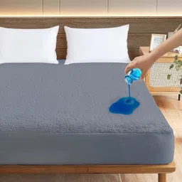ayka Fitted King Size Waterproof, Breathable, Stretchable Mattress Cover-picture-10