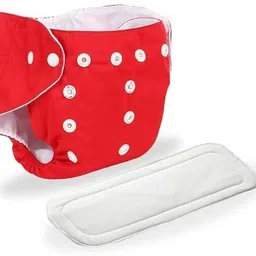 chu chu Certified Soft Pocket Cloth Diaper & 1 Wet-Free Insert Adjustable Cloth Diaper image 2