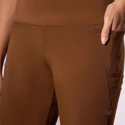 color capital Solid Women Brown Tights image 3