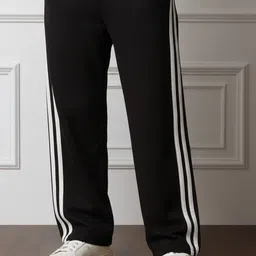 dockstreet Men Solid White Track Pants image 2