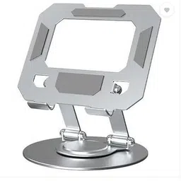 Flipkart SmartBuy Tablet Stand Mobile Holder for Desk| Ergonomic, Foldable, 360° 360 Degree Rotate Tablet Stand Silver Floor and Desk Stand Rotatable Laptop Stand with Adjustable Height Compatible with Universal Laptops-picture-26