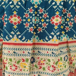 madhavmart Casual Regular Sleeves Printed Women Blue Top image 4