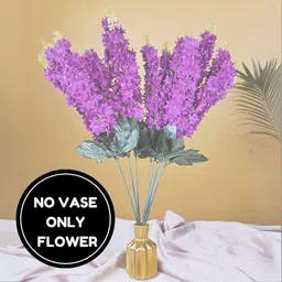 satyam kraft 1 Bunch Artificial Flower Bunch for Gifting, Home Garden Decor White Dried Sticks Artificial Flower image 5