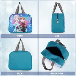 travel look Printed Lunch Tiffin Bag Box Insulated for School College Office LB300 Waterproof Lunch Bag image 5