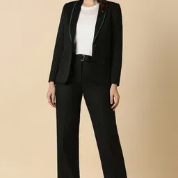 allen solly Women Solid Single Breasted Formal Blazer image 2