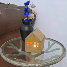 SHAURYA DESIGNS Metal Hut Lantern image 1