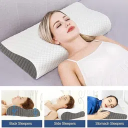 heyan enterprise Memory Foam Sleeping Pillow Pack of 1 Nature image 2