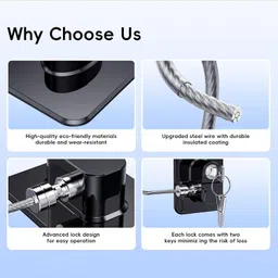 barepepe Self Adhesive Child Safety Door Lock Pack of 2 with Keys Child Safety Strap Lock image 3