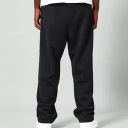 dockstreet Men Solid Black Track Pants image 2