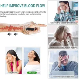 EKiN Acupressure Point Clip Headache Tension And Stress Relief With Sugar Control Massager image 4