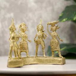 sowpeace Farmers Gold Brass Showpiece image 3