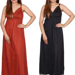 womie Pack of 2 Women Nighty Set image 1