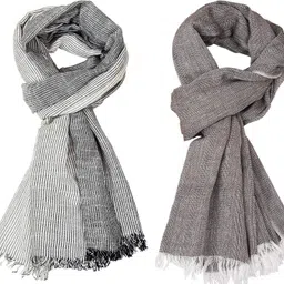 aimee Striped Pure Cotton Men Multicolor Stole image 1