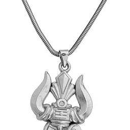 m men style Religious Lord Shiv Om Trishul Damaru cardecor-SPn20211321 Car Hanging Ornament image 2