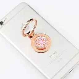 befunky 3D Ring Finger Grip for Mobile Tablet (Rose Gold) Mobile Holder image 2