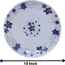 carnival Pack of 12 Melamin Smart(505)(10"+7")Full and Half Dinner/Lunch&Dining Plate Set 12 Pcs of Melamine Dinner Set image 2