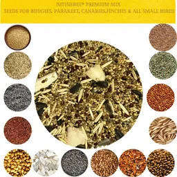 Premium Special complite Bird Food for Mix Seed with Broken cuttlefish bone for Budgies, Parakeet & Small Birds( 2000 gm) Nuts 2 kg (2x1 kg) Dry New Born, Adult, Young, Senior Bird Food-image-7