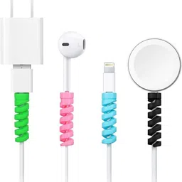 DeoDap Spiral Charger Spring Cable Protector – Data Cable Saver for All Devices Cable Protector image 5