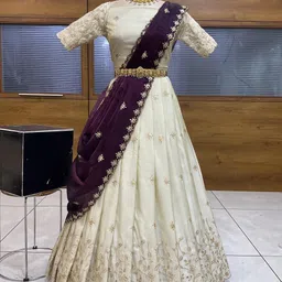 mr y Embroidered Semi Stitched Lehenga Choli-picture-10