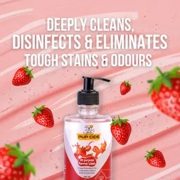 pup cide All Purpose Strawberry Allergen Free Fragnence Kennel wash / Pet Cage Cleaner image 2