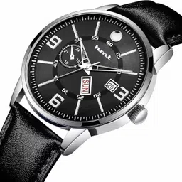 hmt dlx Black Dial Day & Date Analog Watch - For Men HM-9325SL image 5